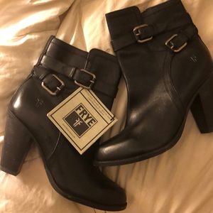 New Frye heeled boots. Only worn in the house.